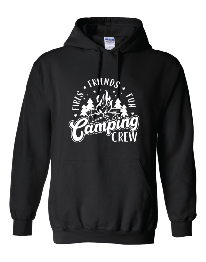 Camping Crew -Fire - Friends - Fun  - Hoodie