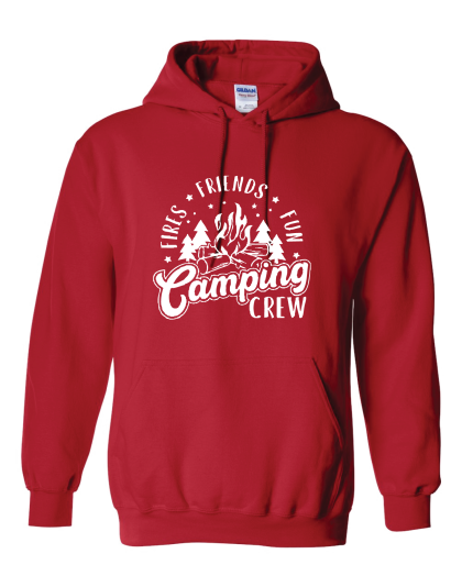 Camping Crew -Fire - Friends - Fun  - Hoodie