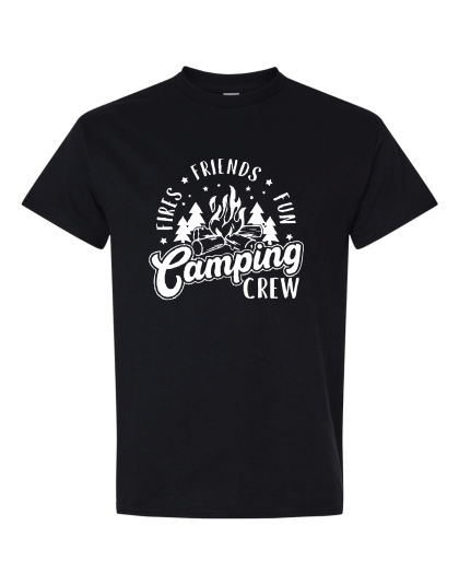 Camping Crew -Fire - Friends - Fun- T-Shirt