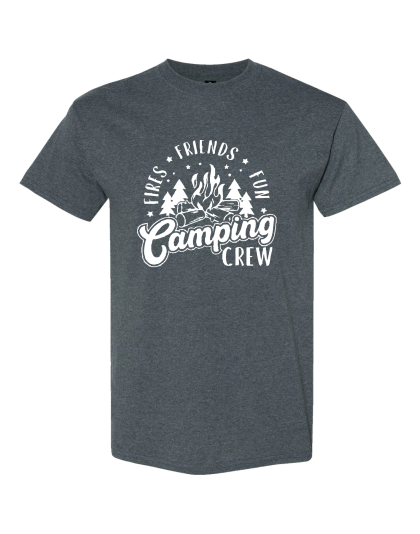 Camping Crew -Fire - Friends - Fun- T-Shirt