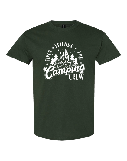 Camping Crew -Fire - Friends - Fun- T-Shirt