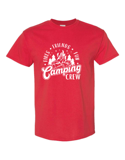 Camping Crew -Fire - Friends - Fun- T-Shirt