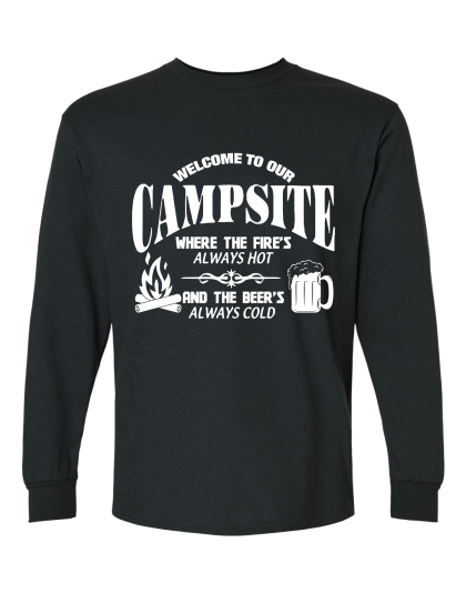 Fire Hot Beer Cold - Long Sleeve Tee