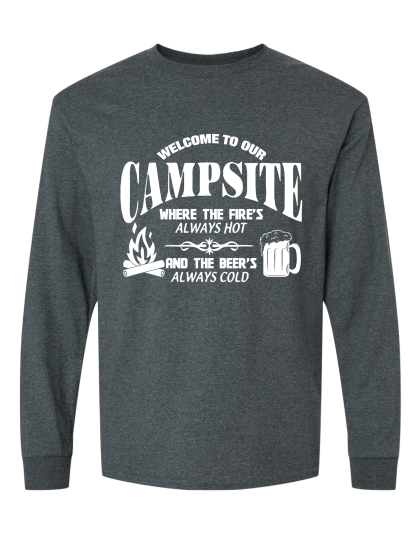 Fire Hot Beer Cold - Long Sleeve Tee