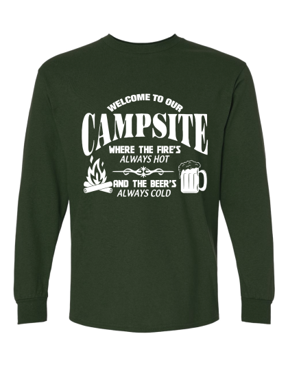 Fire Hot Beer Cold - Long Sleeve Tee