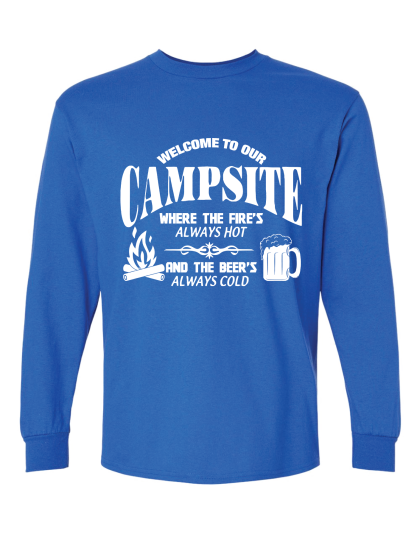 Fire Hot Beer Cold - Long Sleeve Tee
