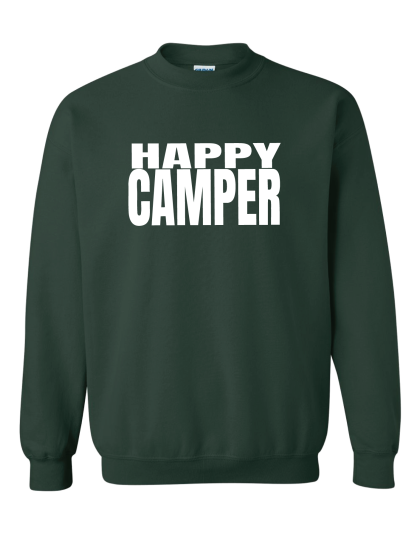 Happy Camper- Crewneck Sweatshirt