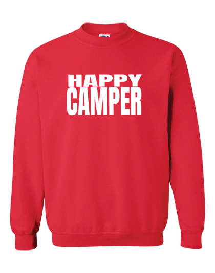 Happy Camper- Crewneck Sweatshirt