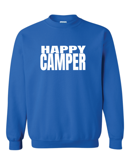 Happy Camper- Crewneck Sweatshirt